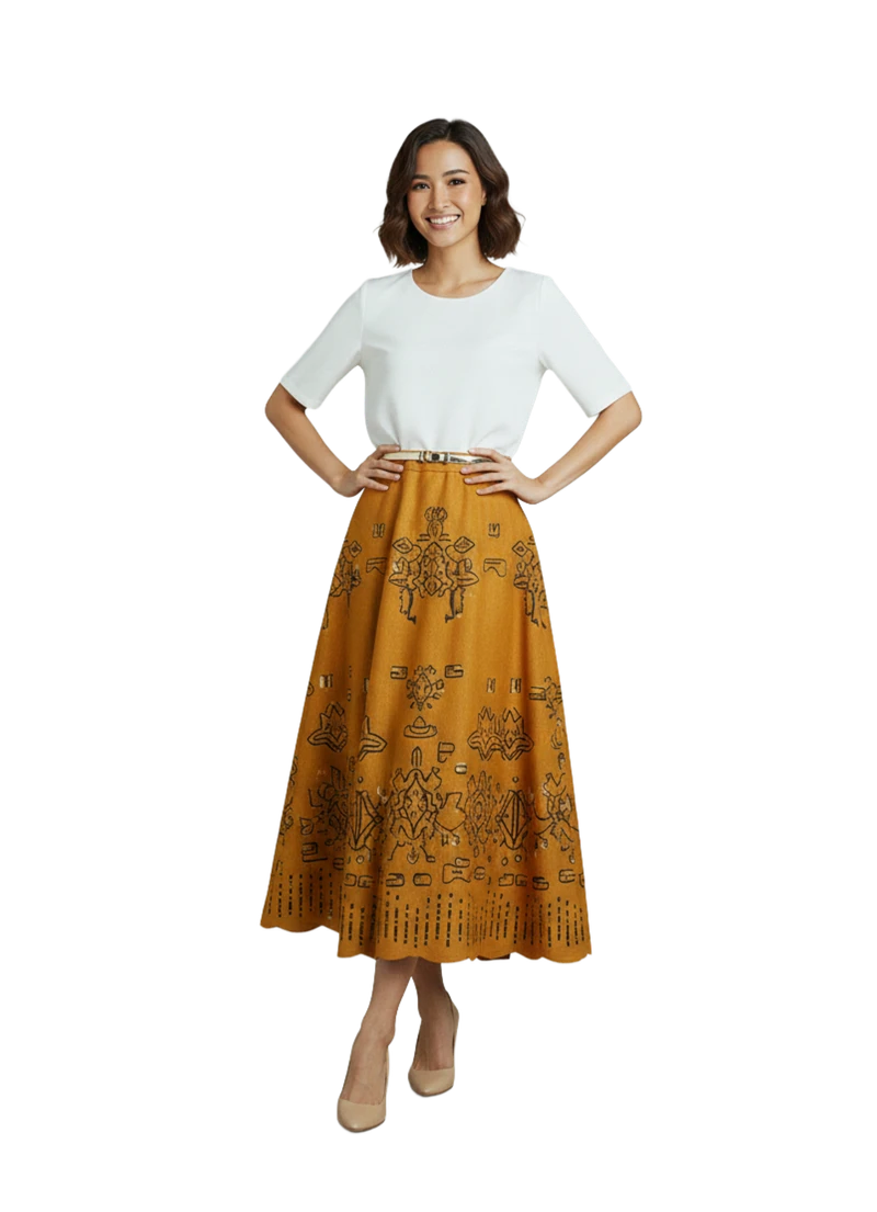 The Sahara Mustard Skirt