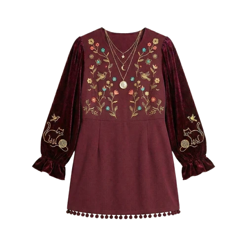 The Folklore Maroon Tunic